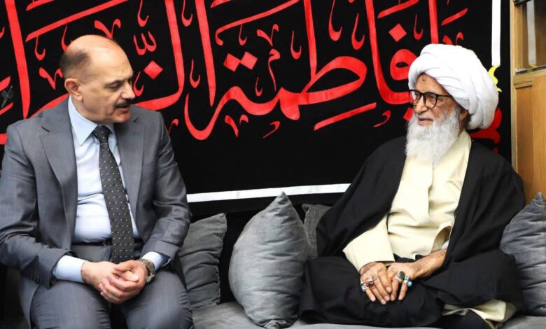 دیدار رئیس دادگاه فدرال عراق با آیت الله بشیر النجفی