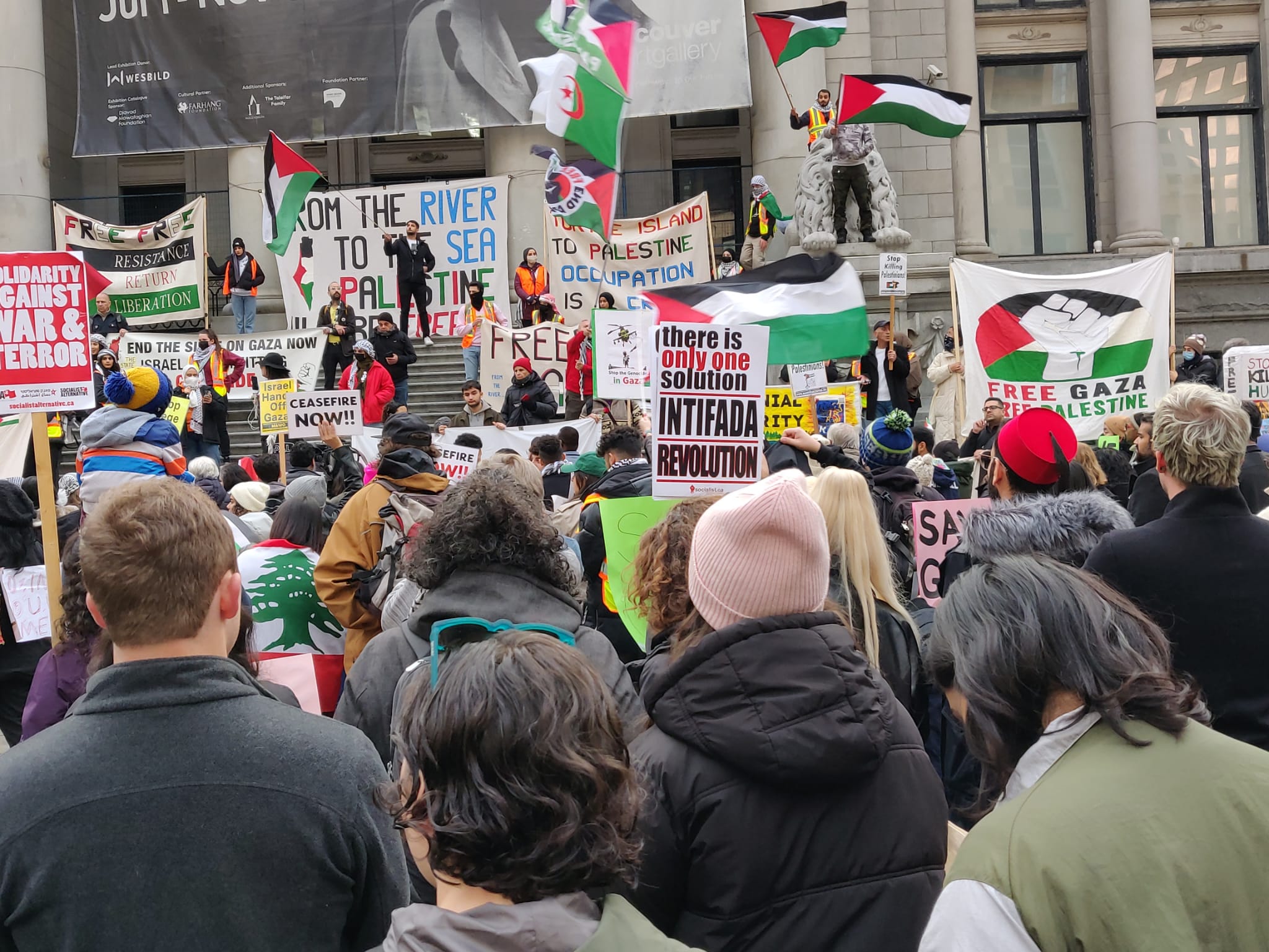 Video: Palestine rally in Vancouver, Canada