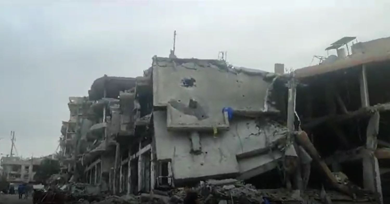 Footage documenting massive destruction in N Gaza after nearly 50 days of brutal Israeli genocide