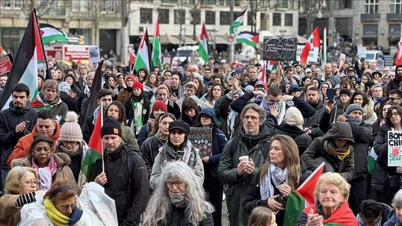 Demonstration in Netherlands calls for permanent ceasefire in Gaza