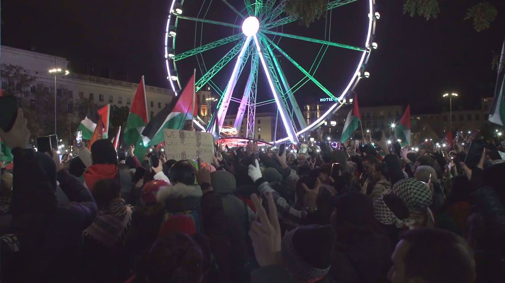 Video: Thousands protest in Lyon in solidarity with Palestinian