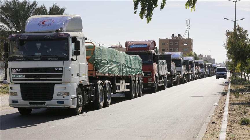100 aid trucks entered northern Gaza: PRCS