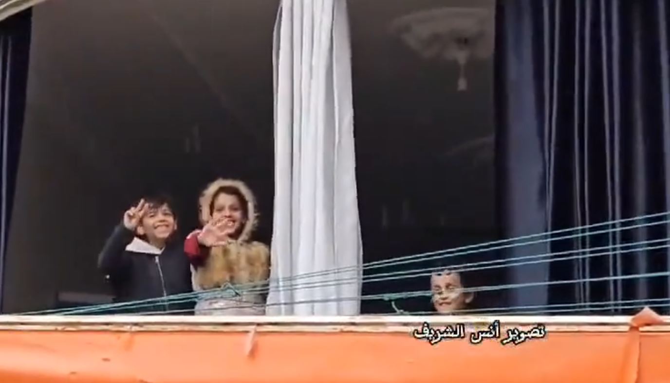 Video: Children in northern Gaza smile despite horrific situation they live in