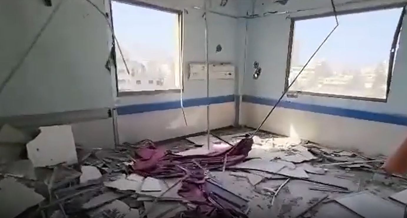 فيديو | دمار كبير بمستشفى الوفاء في غزة بفعل القصف الصهيوني الهجمي