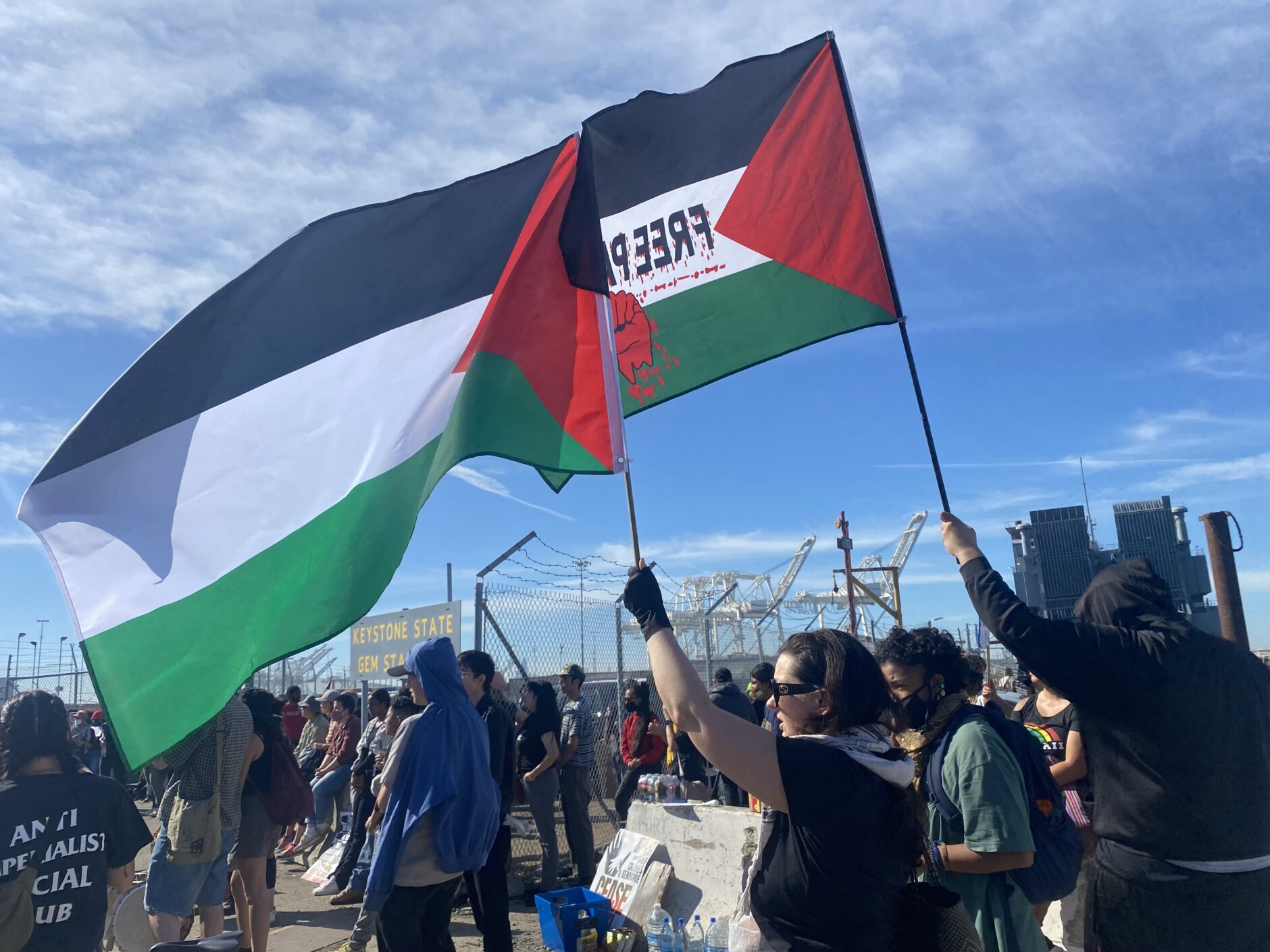Pristalice Palestine u SAD blokirale isplovljavanje broda prema Izraelu (video)