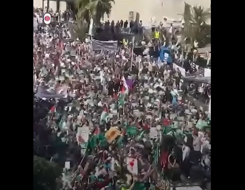 Video: Massive solidarity with Palestine in Amman, Jordan 