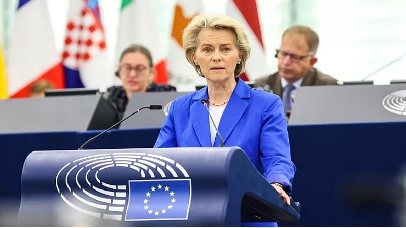 Von der Leyen: Gazze Şeridi'ndeki sivil nüfusu koruma çabaları "iki katına çıkarılmalı"