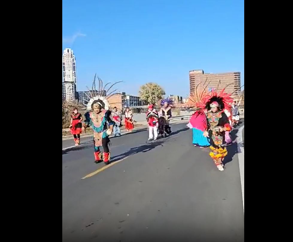 Video: Native American indigenous roots march in solidarity with Palestine in Minneapolis, US