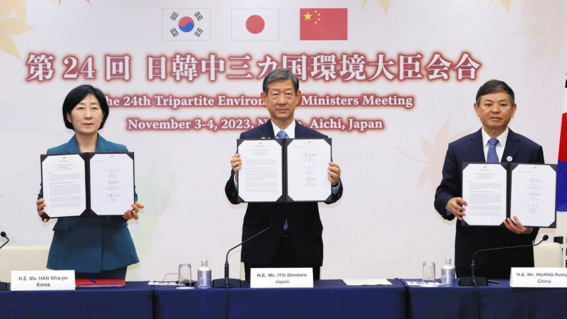 韓国環境相が福島処理水への憂慮伝達、日中韓会合で