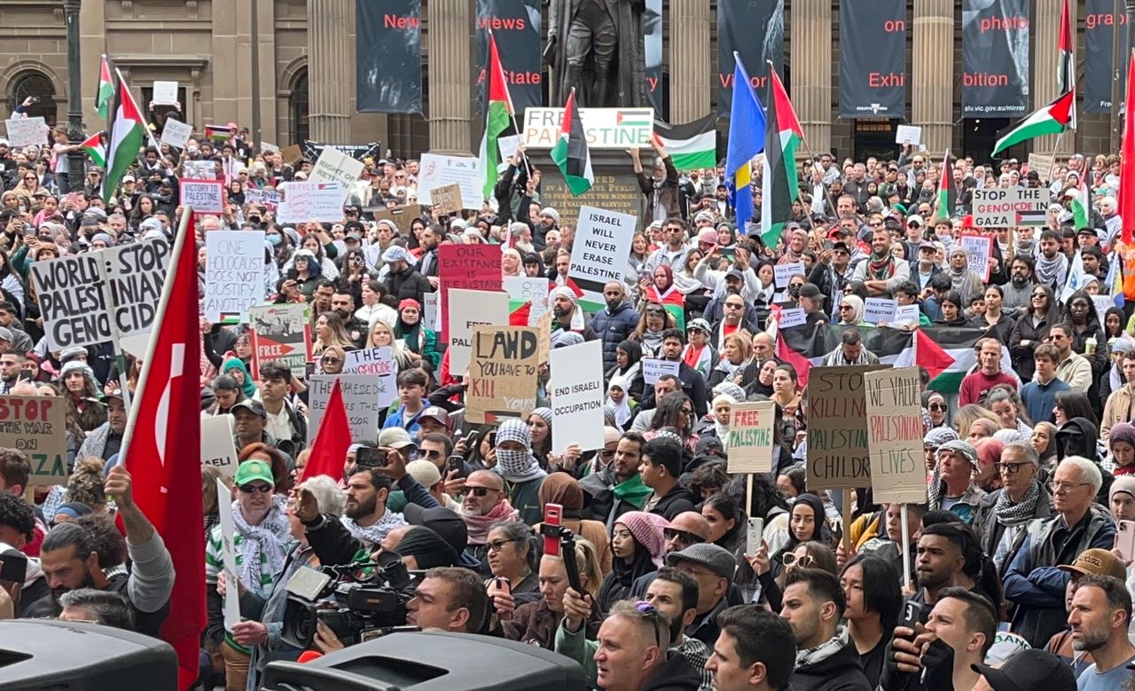 Protesti protiv izraelskih zločina nad Palestincima, Australija (video)