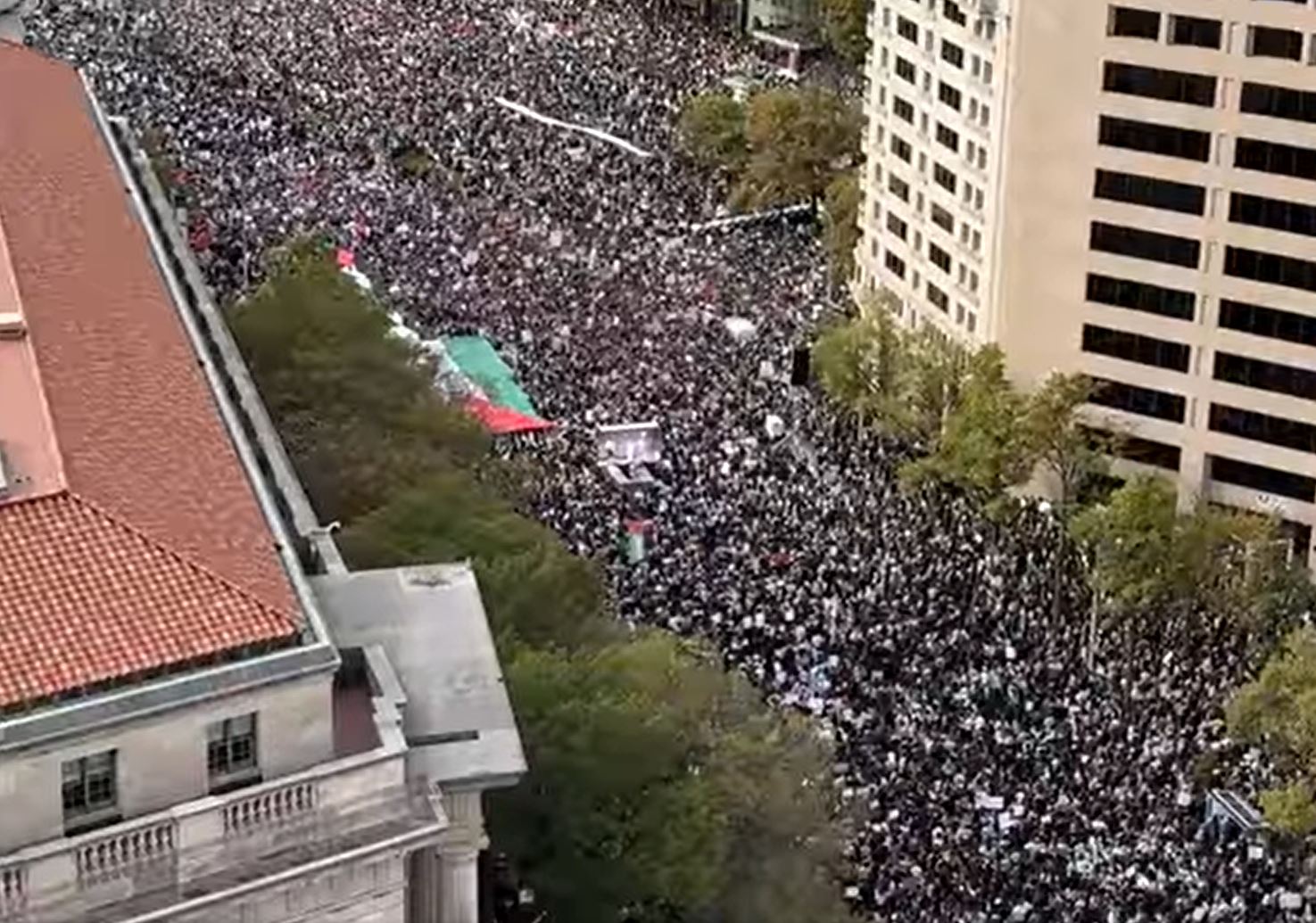 Video: Mass pro-Palestine demonstration in Washington DC in solidarity with Gaza
