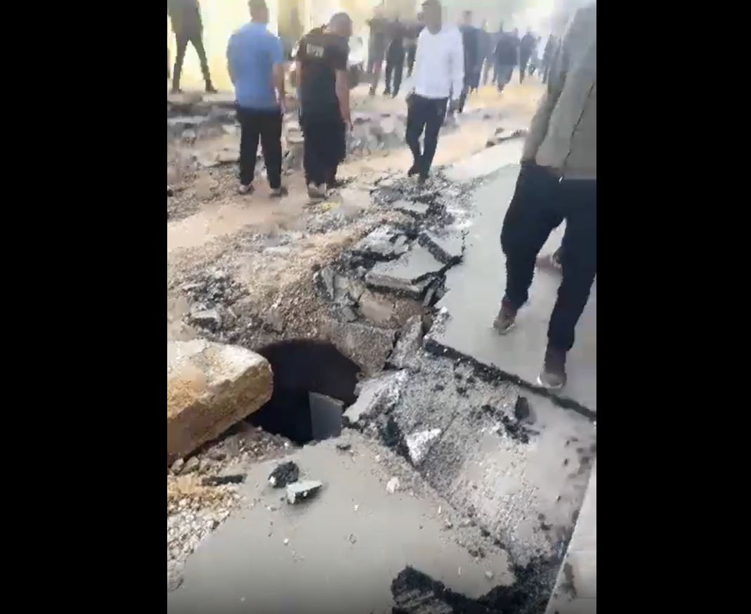 Video: Israeli evil nature forces bulldoze main street in Jenin, West Bank