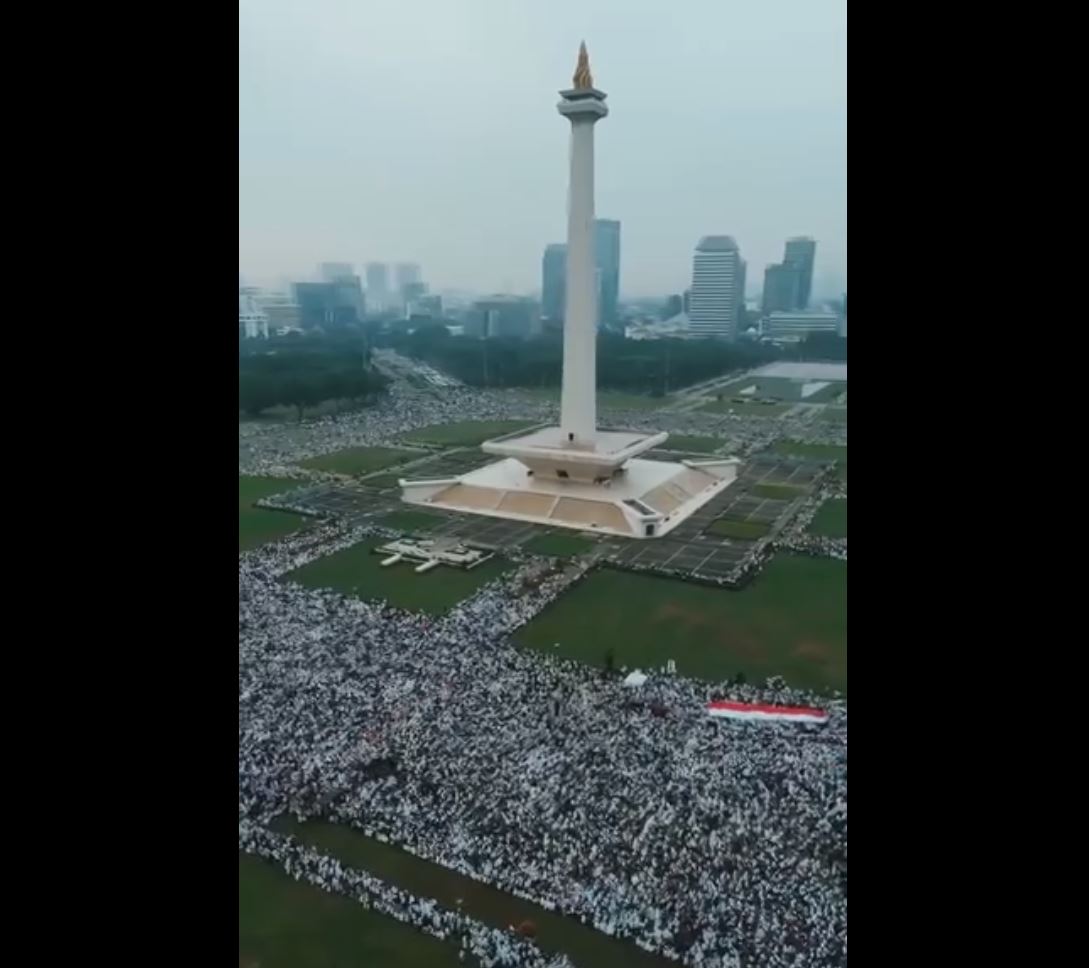 Video 2: Massive pro-Palestine protest in Jakarta, Indonesia today