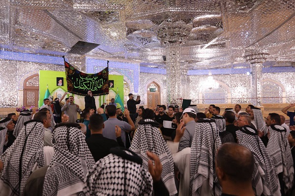 موكب أهالي الكفل من العراق يتشرف بزيارة الإمام الرضا عليه السلام 