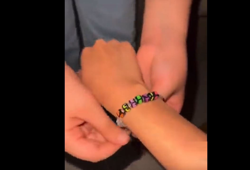 Video: Gaza kids making bracelets with their names to be identified if murdered in Israeli bombardment