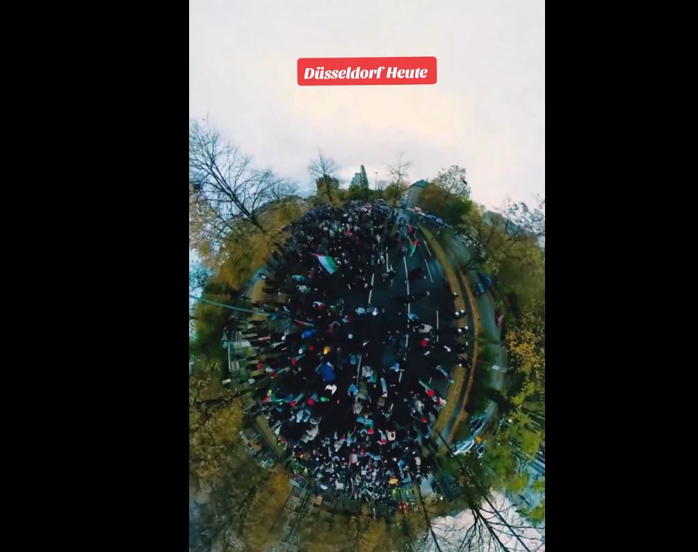 Video: Massive pro-Palestine rally in Dusseldorf, Germany against Israeli genocide in Gaza