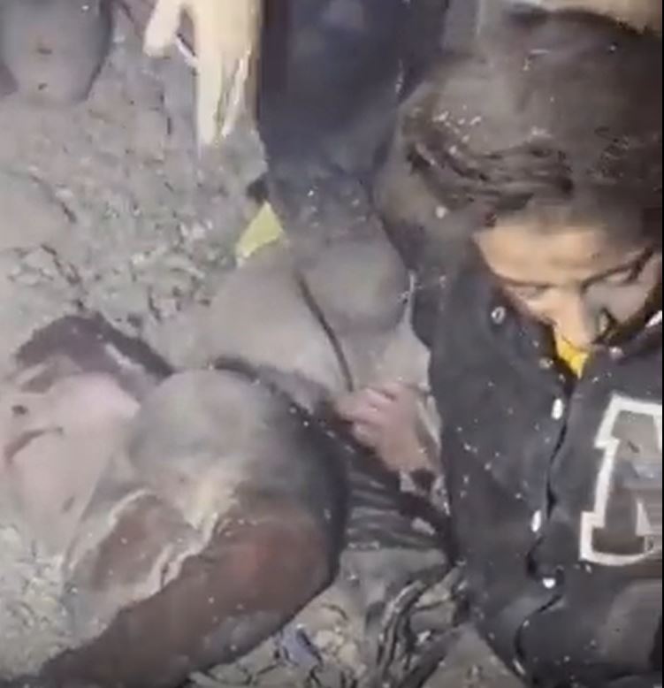 Video: A woman, her daughters miraculously pulled out alive from rubble in Gaza