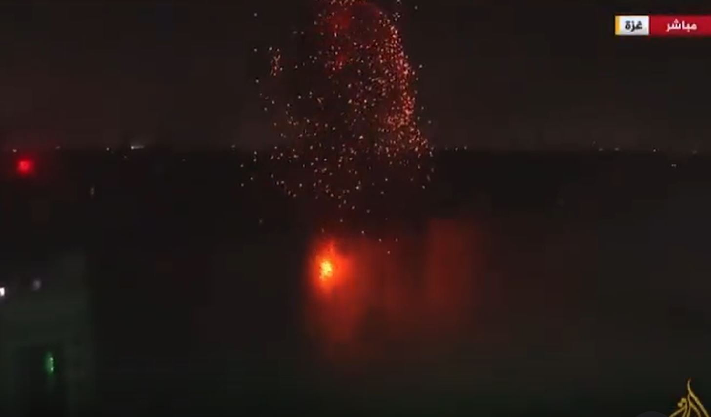 Video: Terrifyingly close and violent air strikes rocked vicinity of Al Jazeera crew in Gaza