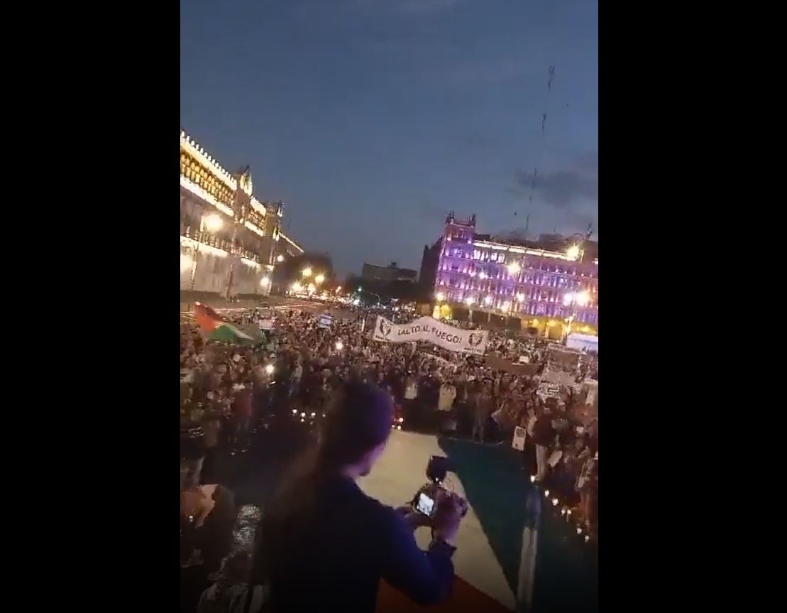 Video: Thousands rally in Mexico in protest Israeli genocide campaign in Gaza