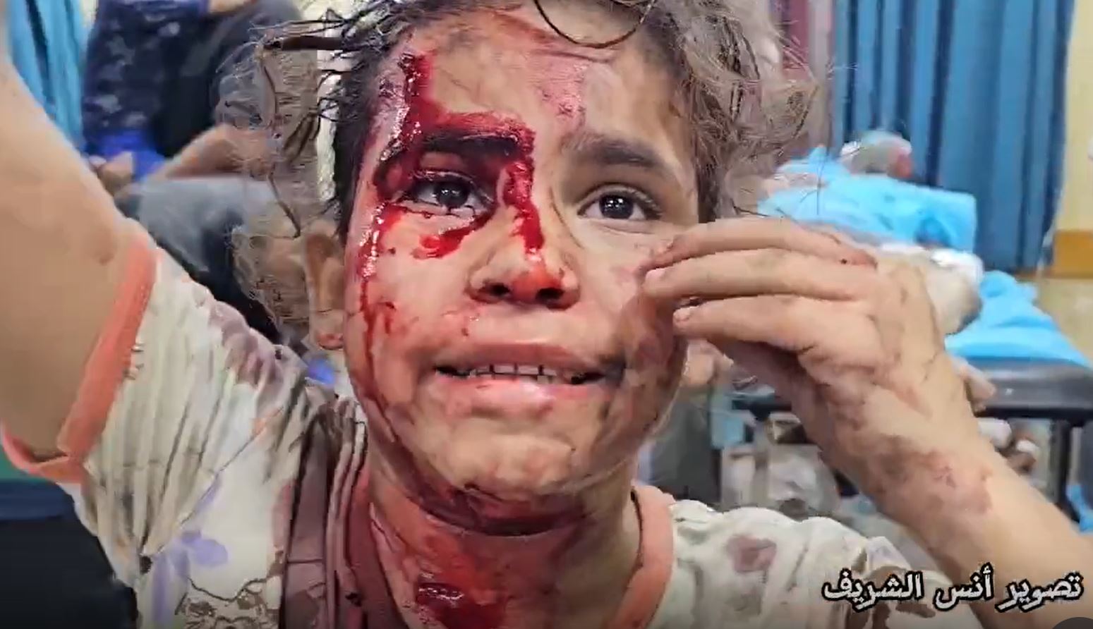 Video: Palestinian girl surviving an Israeli airstrike targeting her house in Gaza 
