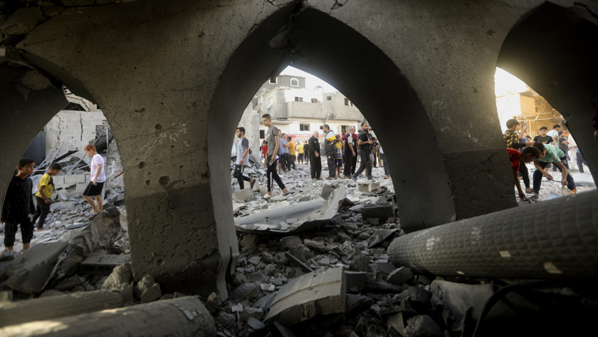  Zionists bombardment demolishes another 4 mosques in Gaza