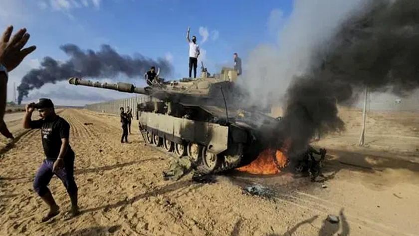  Palestinian resistance hits 15 Israeli Tanks, APCs in last 24 h