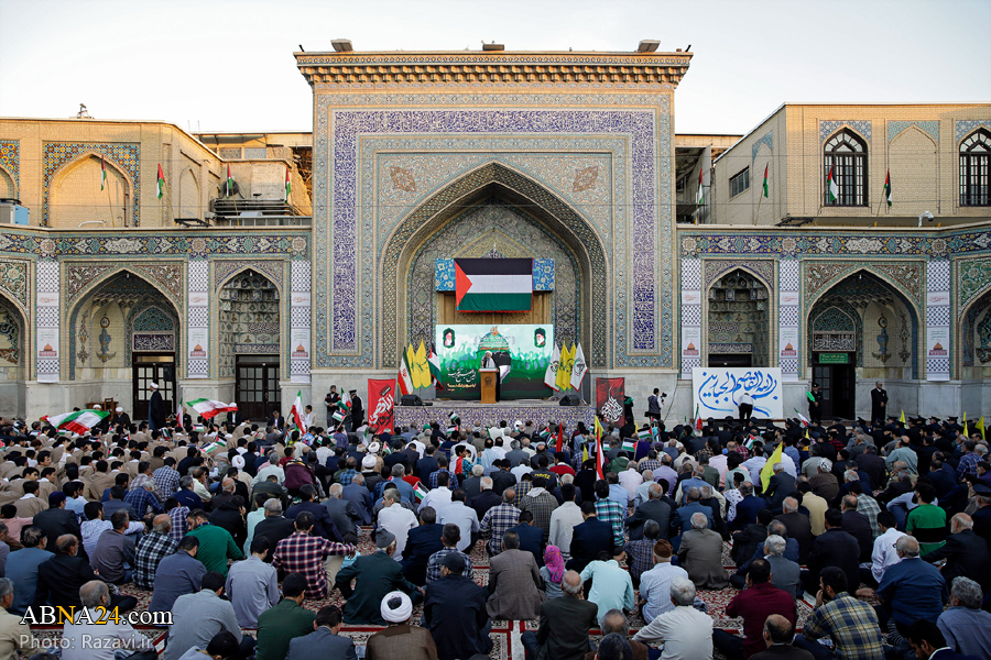 People in Mashhad, condemn Israeli attacks on Palestine