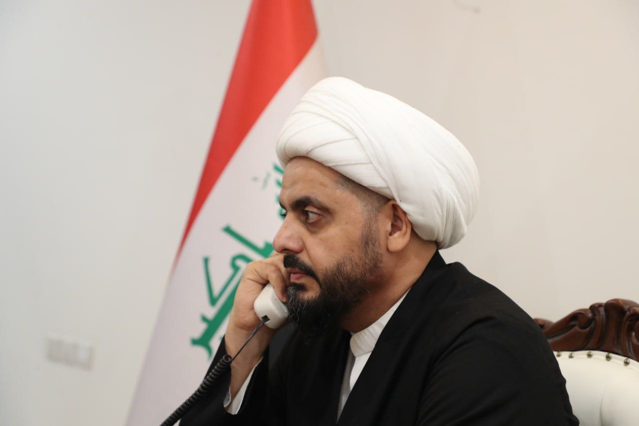 الشيخ الخزعلي يهاتف هنية ويؤكد: العراق ملتزم بموقفه الراسخ في دعم القضية الفلسطينية 