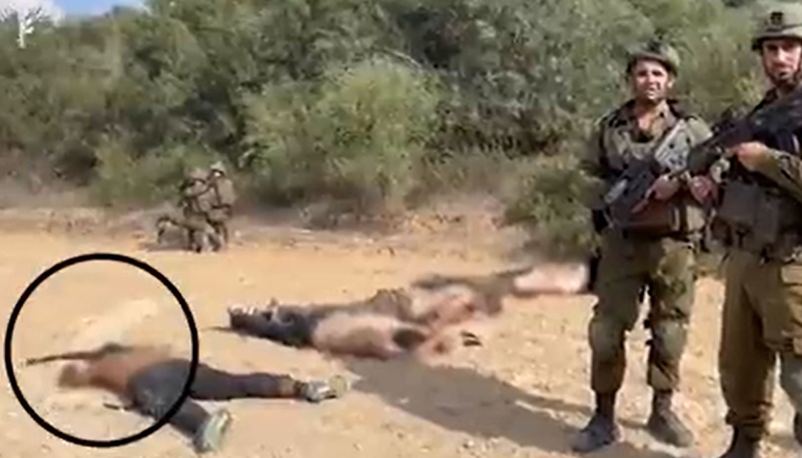 Footage shows Israeli soldiers execute unarmed individuals then plant weapons next to their bodies