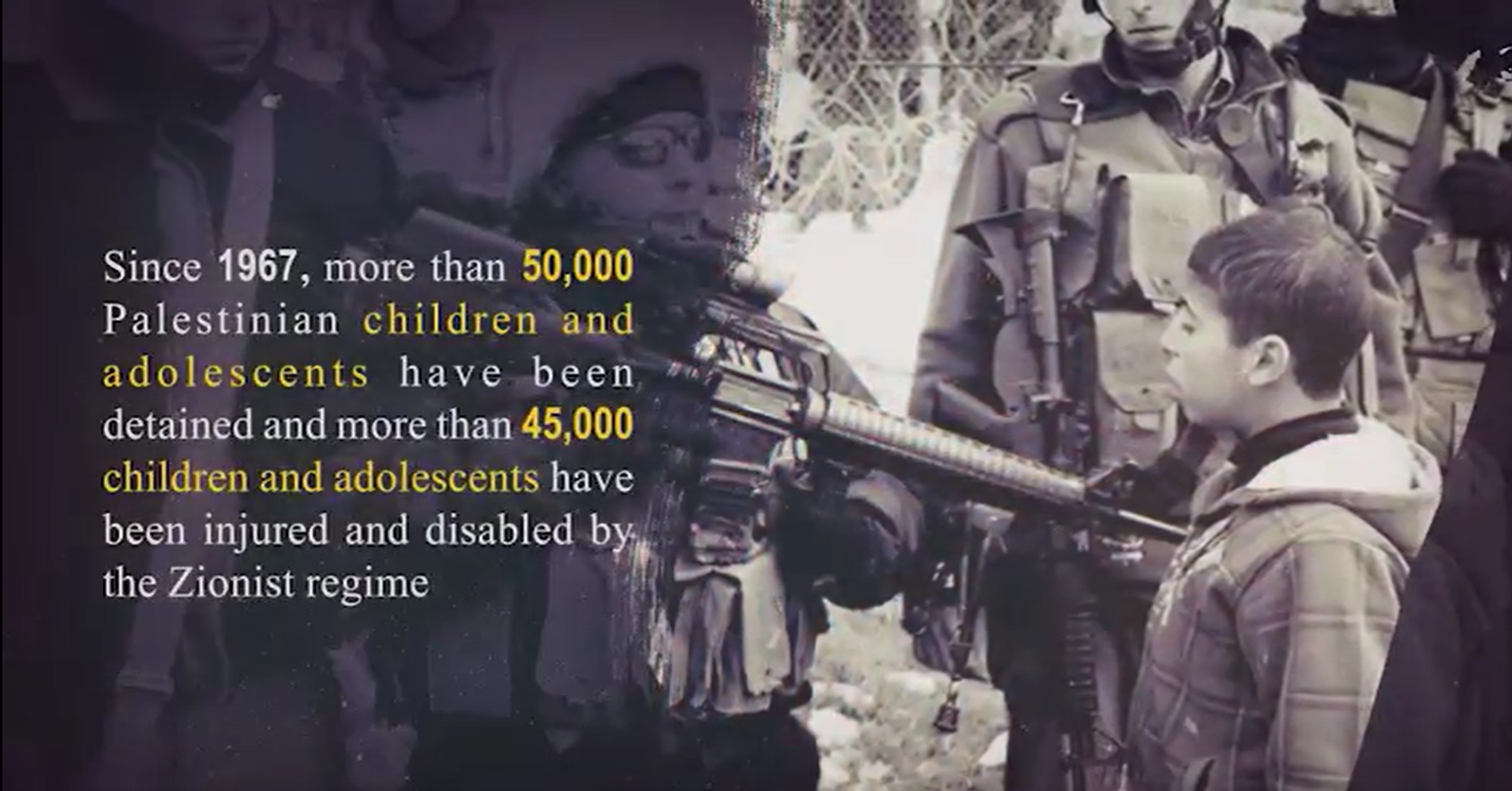 Video: Palestinian children victims of Israeli war crimes