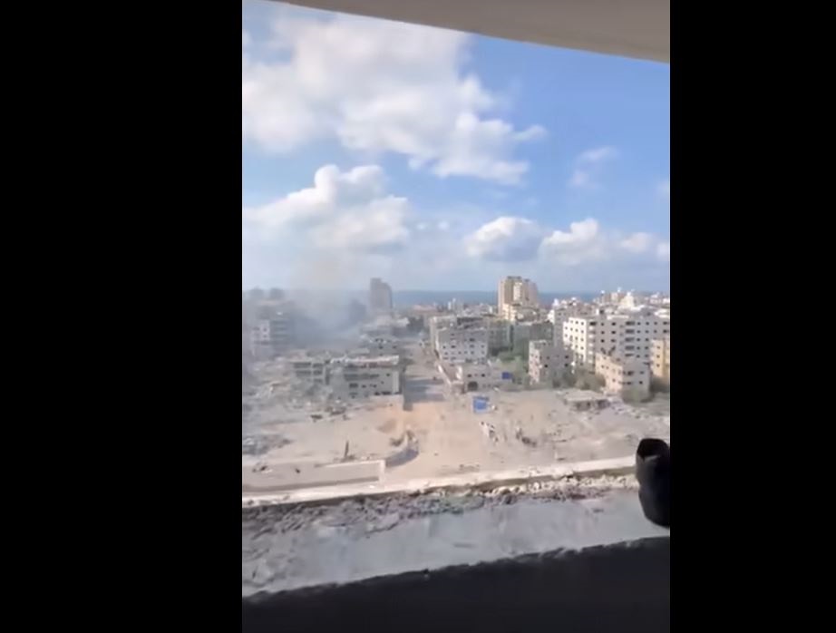 Video: Imagine you open your window in Gaza and this is what you see! 