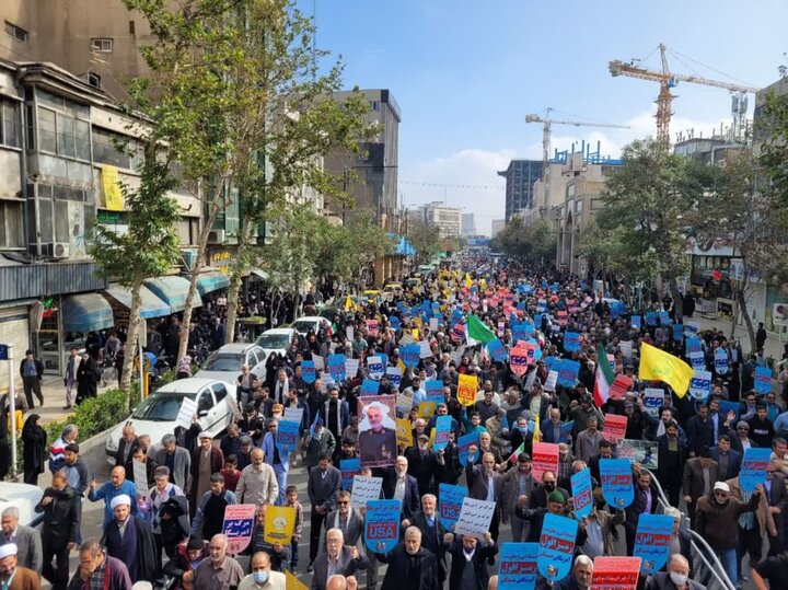 Iranians hold pro-Palestine rallies across nation