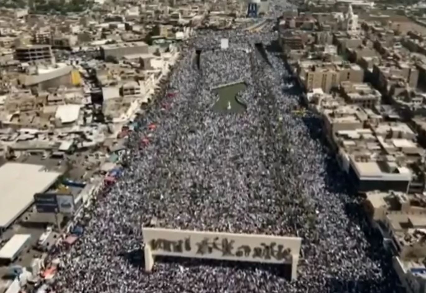 Video: Mass pro-Palestine demonstration in Baghdad-Iraq