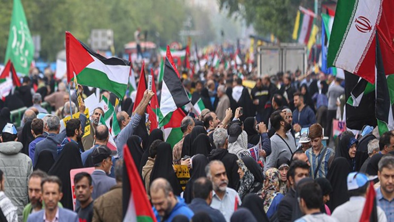 Rakyat Iran Turun ke Jalan Bela Rakyat Tertindas Gaza