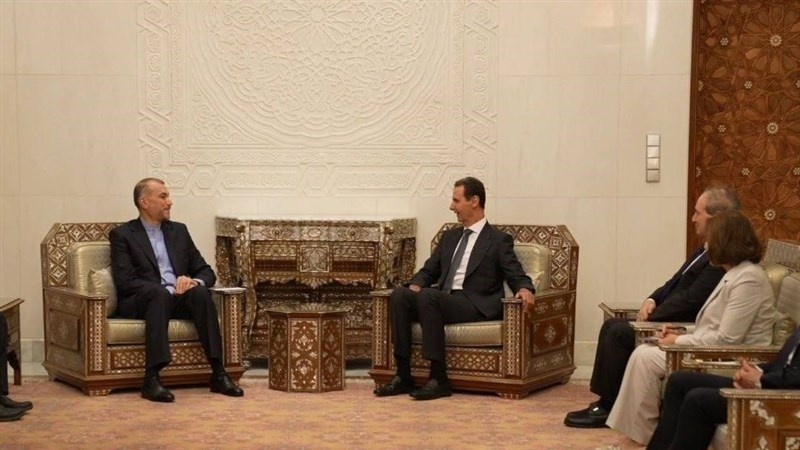 Emir Abdullahiyan Beşar Esad ile görüştü