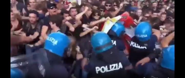 Video: Italian police brutally suppressed pro-Palestinian protestors in Rome