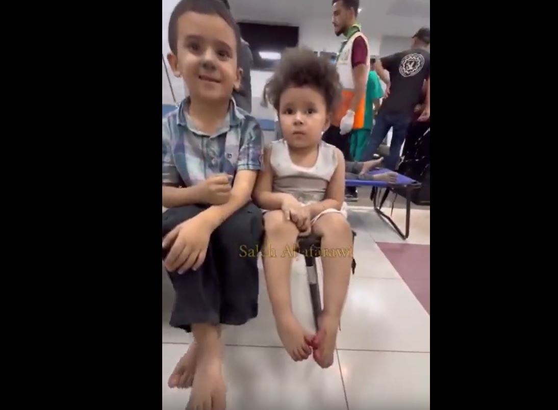 Video: These two kids appeared alone in Gaza hospital, No one knows about their parents 