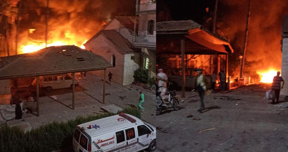 Israeli terrorist regime bombardment a Gaza hospital, 500 to 1000 Palestinians martyred 