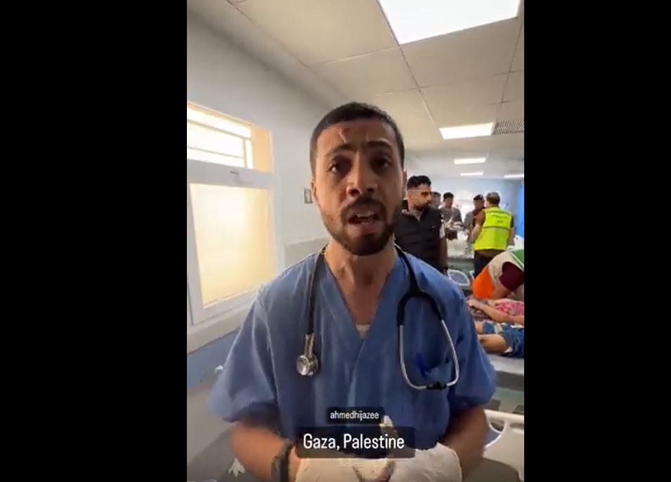 Video: Palestinian doctor "I have never seen anything like this" 