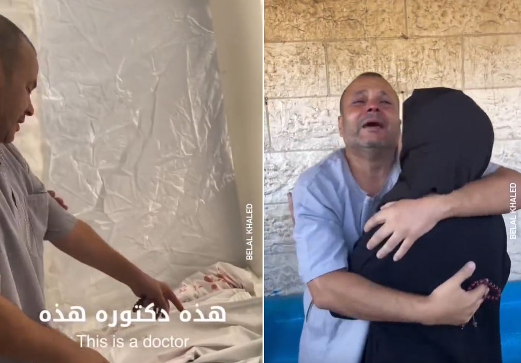 Heart-wrenching scenes of a Palestinian man talking about his nephews massacred at Israeli airstrikes on Gaza