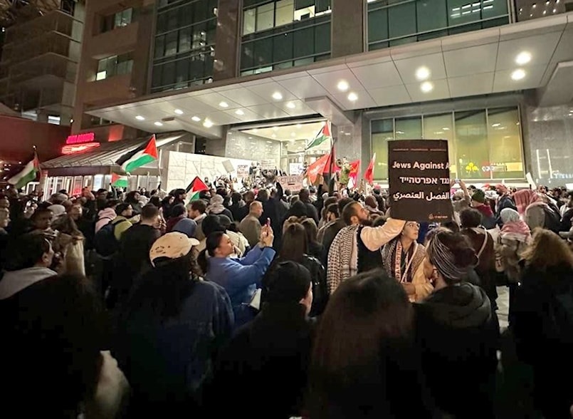تظاهرات غاضبة في الولايات المتحدة وكندا ضد جريمة الاحتلال في مستشفى المعمداني