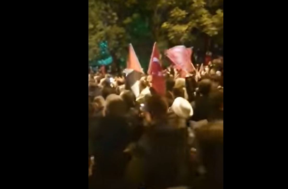 Video: Hundreds protest near Israeli embassy in Ankara, condemn its crimes in Gaza
