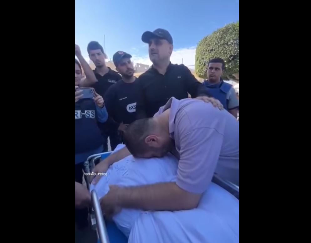 Video: Palestinian journalist bids a final farewell to his children and wife killed in Israeli airstrike on Gaza