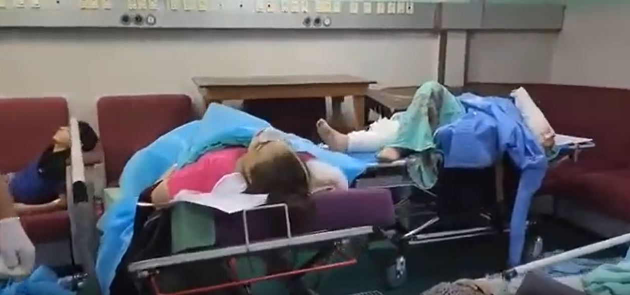 Video: A sad video from inside operations department in a Gaza hospital 