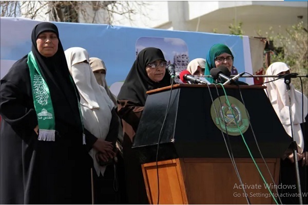 Sacrifices of first female member of Hamas in Israeli airstrike on Gaza