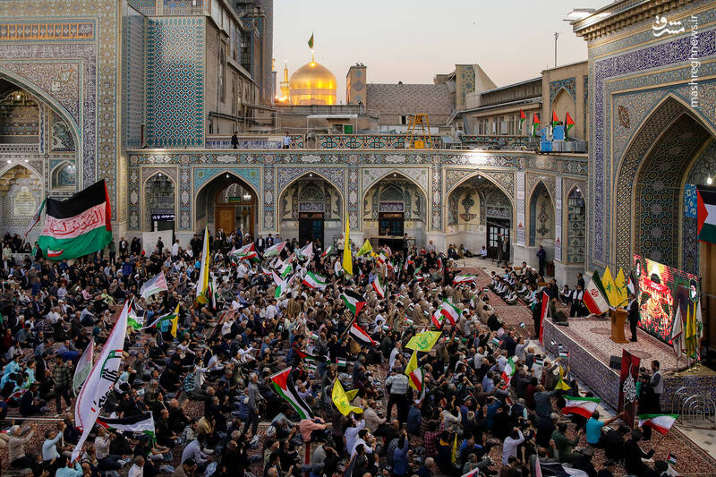 Video: Iranians protest against Israeli crimes in Mashhad