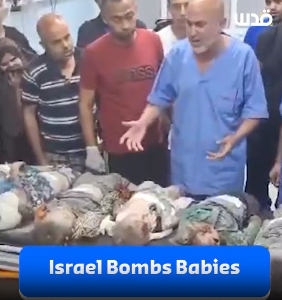 Graphic Video: Israel is killing babies in Gaza