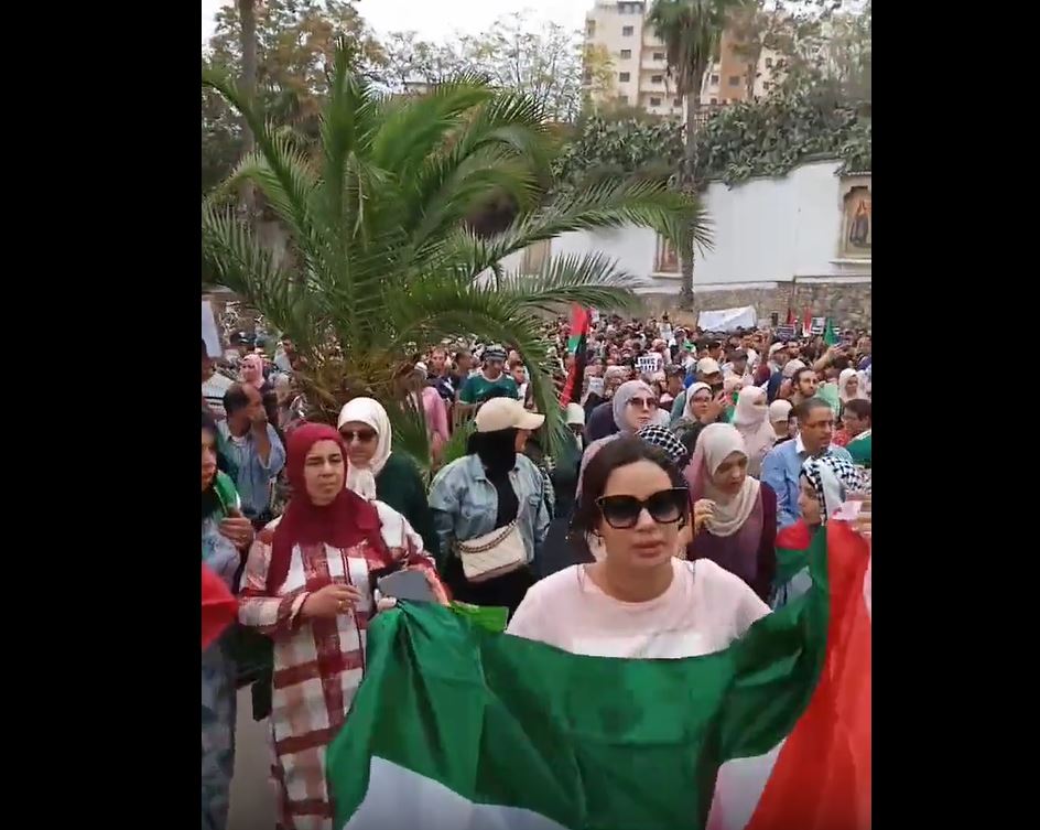 Video: Massive protest in Oran, Algeria in solidarity with Palestine and Condemnation of Israel crime in Gaza