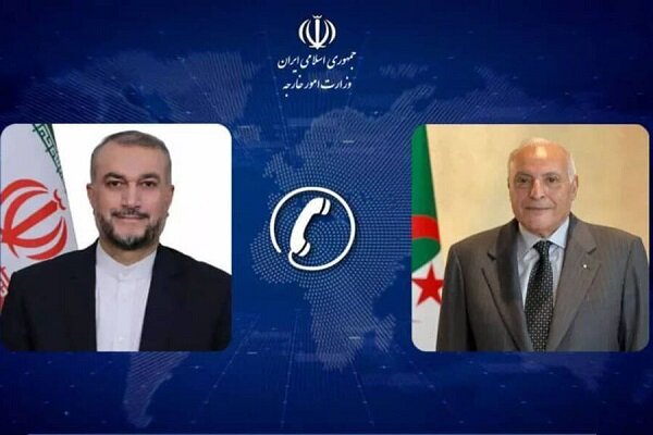وزيرا خارجية إيران والجزائر يشددان على وقف الجرائم الصهيونية في غزة