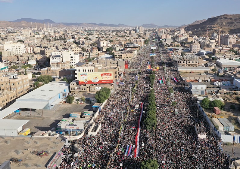 مسيرات حاشدة في اليمن نصرة لفلسطين: الخيار الوحيد في مواجهة العدو هو الجهاد